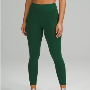 LuluLemon Invigorate High-Rise Leggings 25” Size 6 Everglade Green